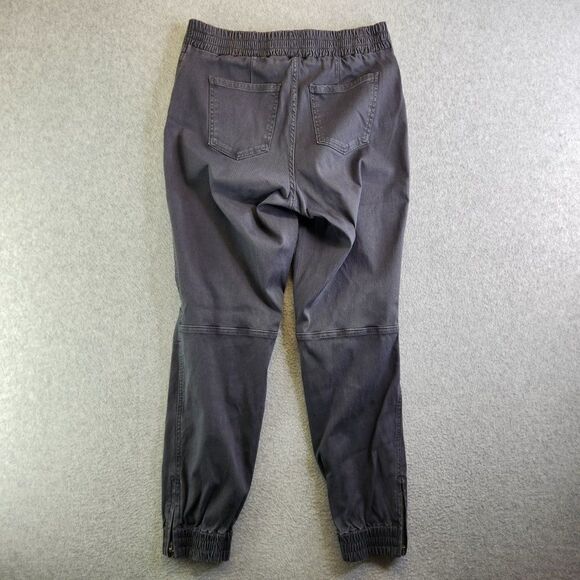 Spanx Jogger Pants Womens Large Gray Stretch Twill Cargo Zip Ankles Shaping - Picture 6 of 16